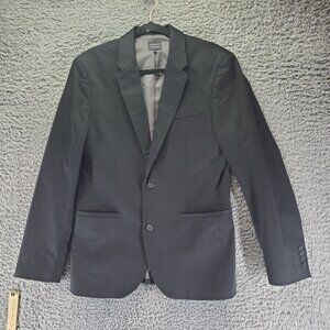 7 Diamonds Suit Mens Medium Black 2-Button Tailored Fit Stretch Blazer